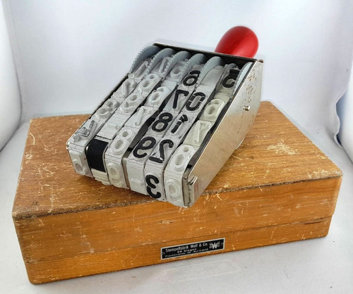 Vintage nummernstempel mit - vintage,