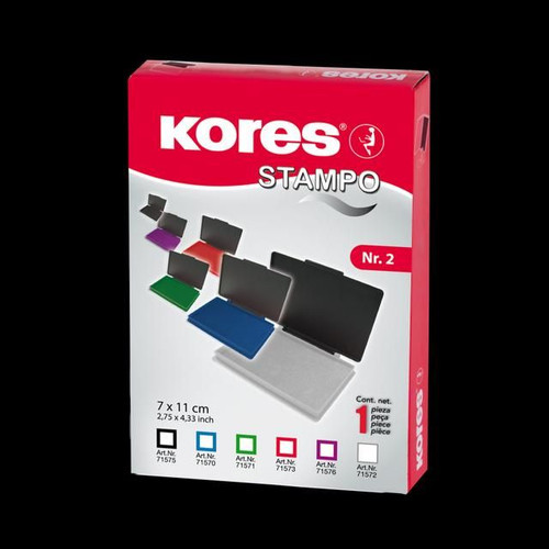 Kores stempelkissen schwarz - stempelkissen,